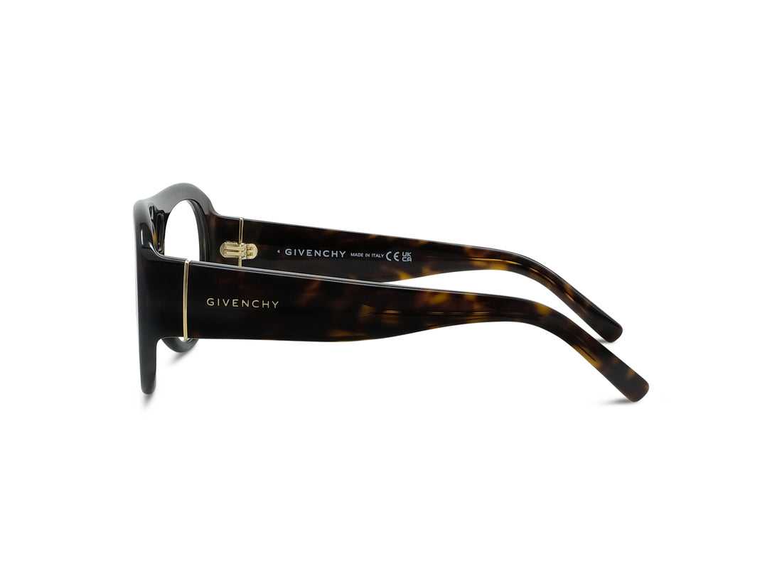 Lunettes de vue givenchy bold gv50100i 052 havana pilot femenino taille 55mm - Vue détaillée