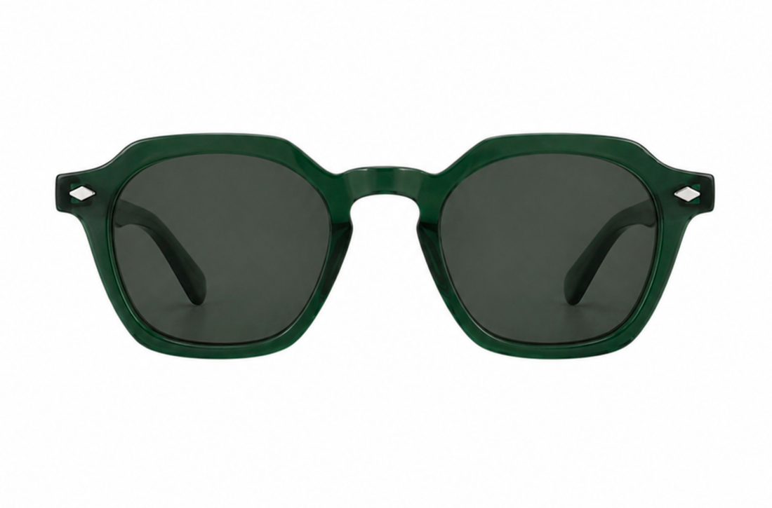 Okulary przeciwsłoneczne greyhounders hug c3 verde unisex rozmiar 48mm - Widok szczegółowy