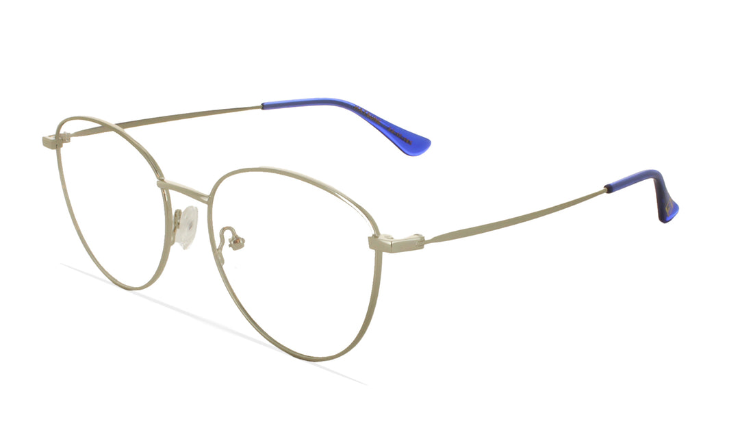 Prescription glasses greyhounders hatsune silver plateado round femenino size 53mm - Main view