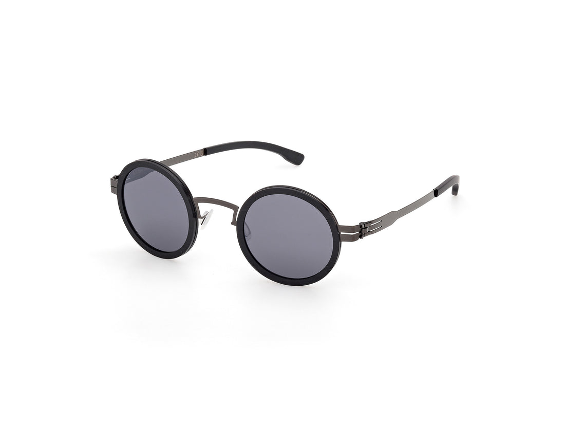 Gafas de sol ic! berlin ic0030 bent 05a negro round unisex talla 43mm - Vista principal