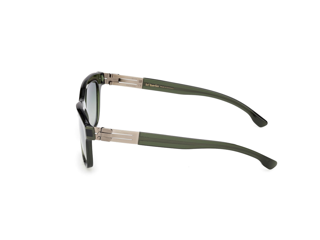 Sunglasses ic! berlin ic0066 pamela 96p verde cat eye femenino size 54mm - Detailed view