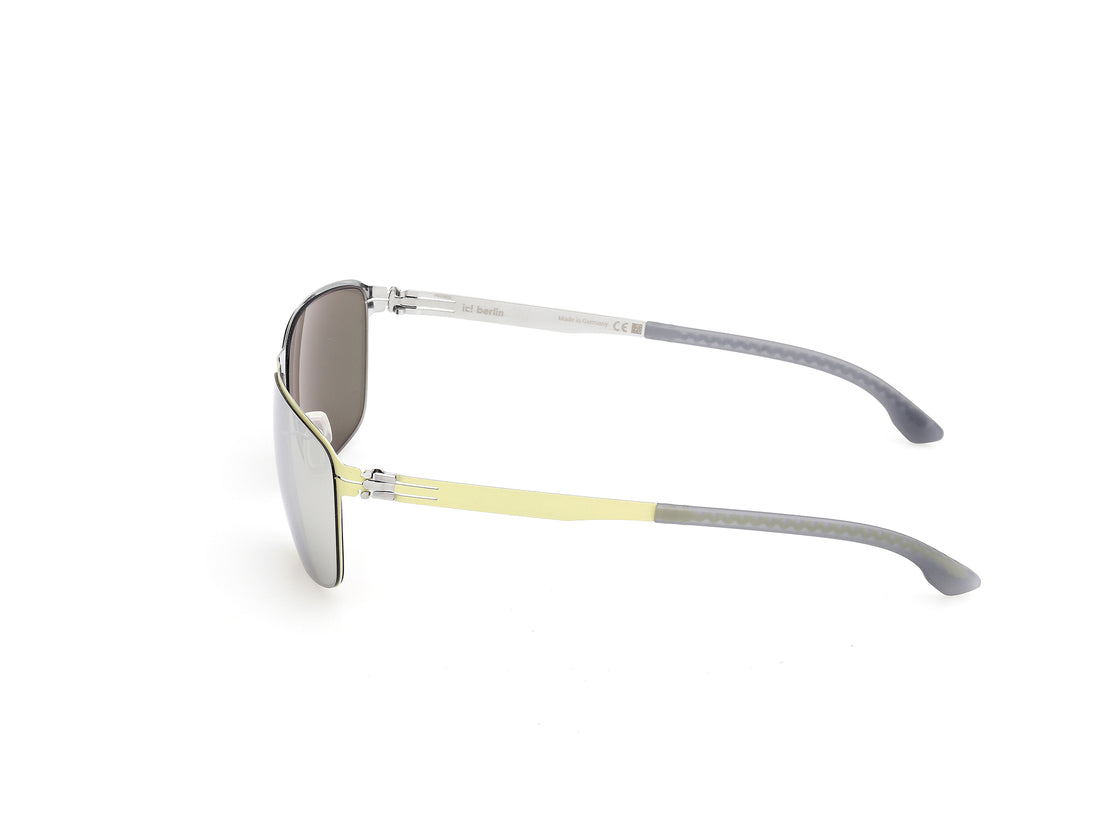 Occhiali da sole ic! berlin ic0213 41c amarillo rectangular masculino taglia 61mm - Vista dettagliata