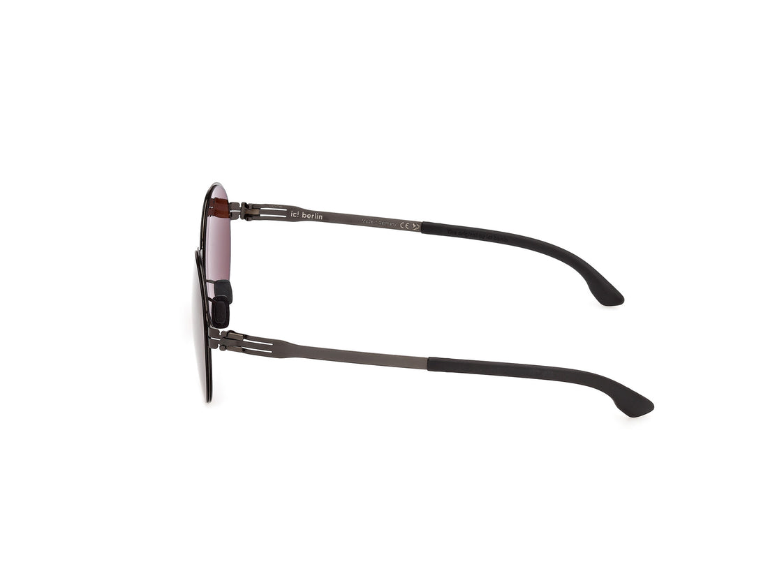 Occhiali da sole ic! berlin ic0215 08e plateado round unisex taglia 53mm - Vista dettagliata