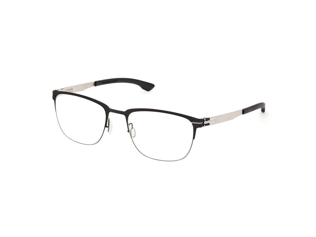 Prescription glasses ic! berlin ic5064-d the lone wolf large 02a negro masculino size 53mm - Main view