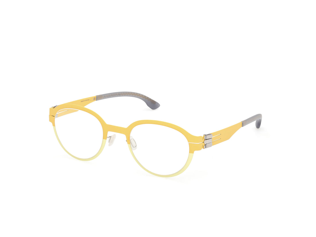 Prescription glasses ic! berlin ic5322 eike 041 amarillo round unisex size 50mm - Main view