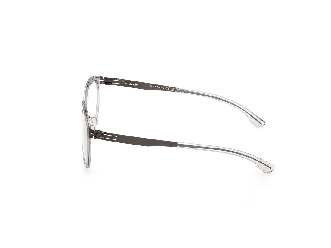 Prescription glasses ic! berlin ic5324 larry 005 negro round unisex size 49mm - Detailed view