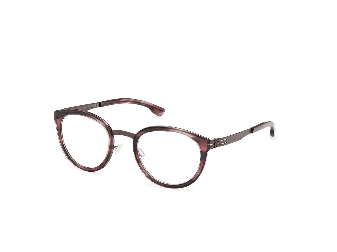 Prescription glasses ic! berlin ic5324 larry 050 marron round unisex size 49mm - Main view