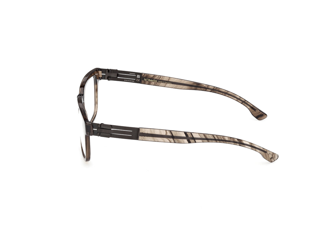 Prescription glasses ic! berlin ic5325 river 048 marron square unisex size 54mm - Detailed view