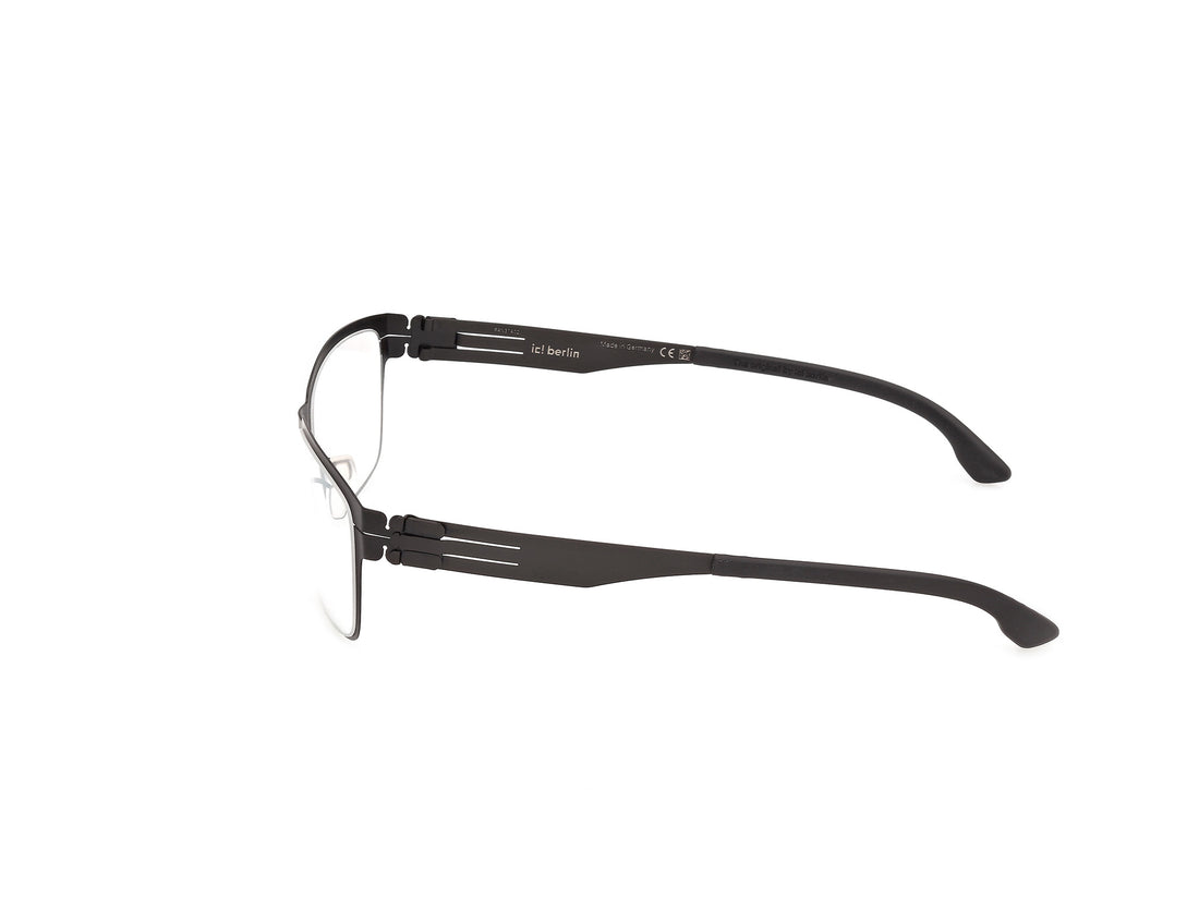 Prescription glasses ic! berlin ic5332 02a negro square masculino size 55mm - Detailed view