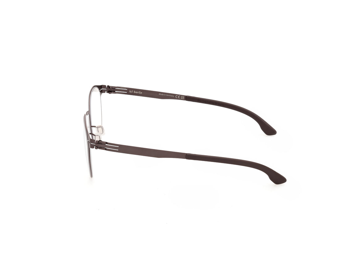 Prescription glasses ic! berlin ic5333 049 marron oval unisex size 51mm - Detailed view