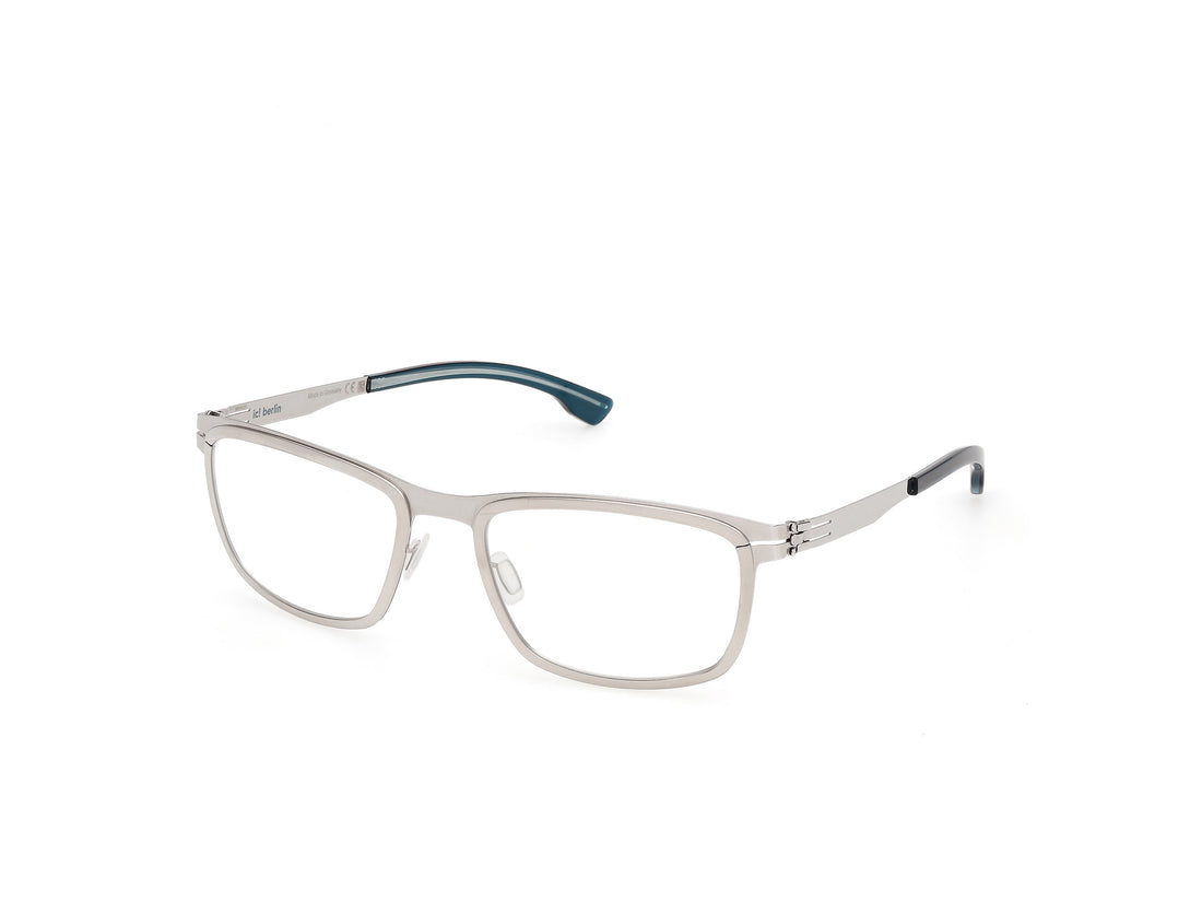 Prescription glasses ic! berlin ic5352 sodium 015 plateado browline masculino size 54mm - Main view