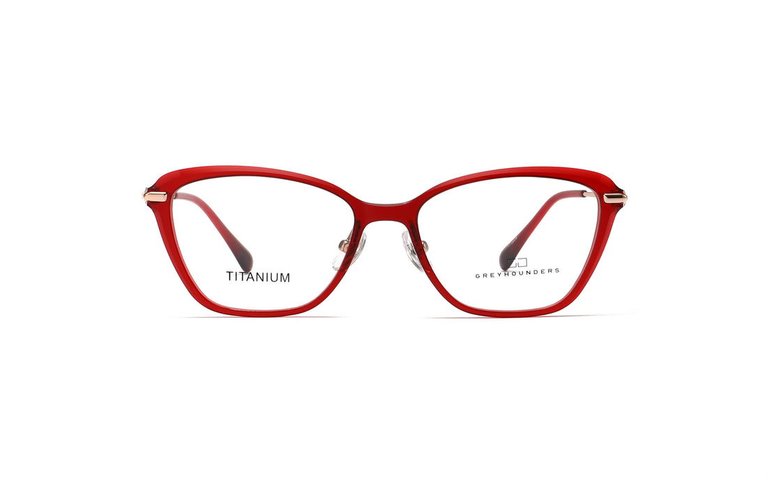 Óculos graduados greyhounders alis c4 s red rojo femenino tamanho 53mm - Vista de detalhe