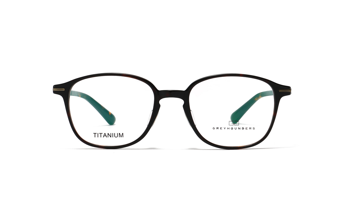 Óculos graduados greyhounders oris c5 s black negro square unisex tamanho 52mm - Vista de detalhe