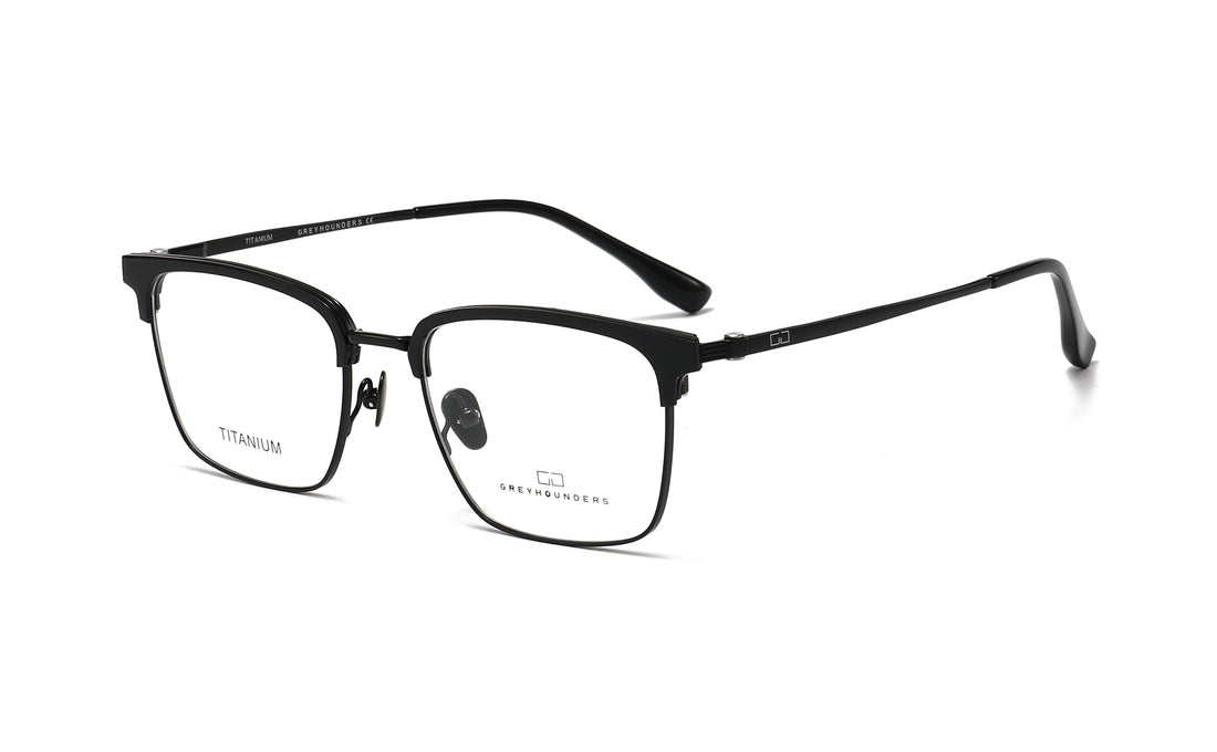 Óculos graduados greyhounders duo c5 s black negro rectangular unisex tamanho 54mm - Vista principal
