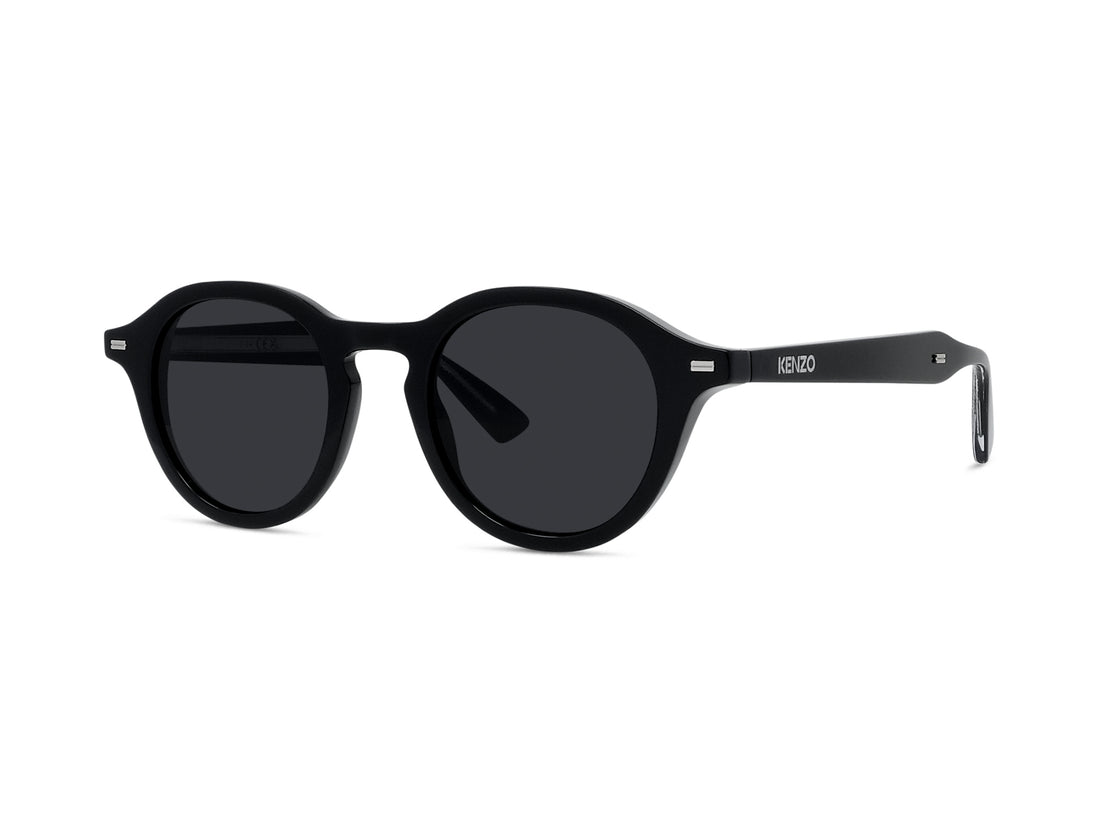 Occhiali da sole kenzo weave kz40211i 01a black round unisex taglia 47mm - Vista principale