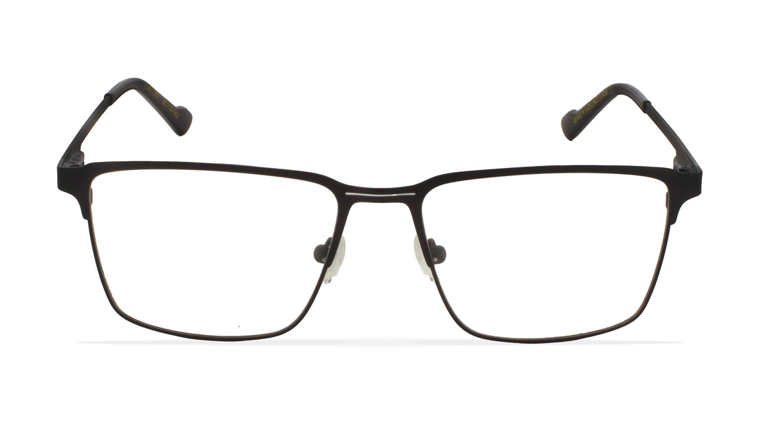 Prescription glasses greyhounders kaizen black negro square masculino size 53mm - Detailed view