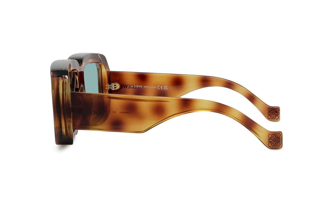 Óculos de sol loewe signature lw40064u 53v havana mask unisex tamanho 56mm - Vista de detalhe