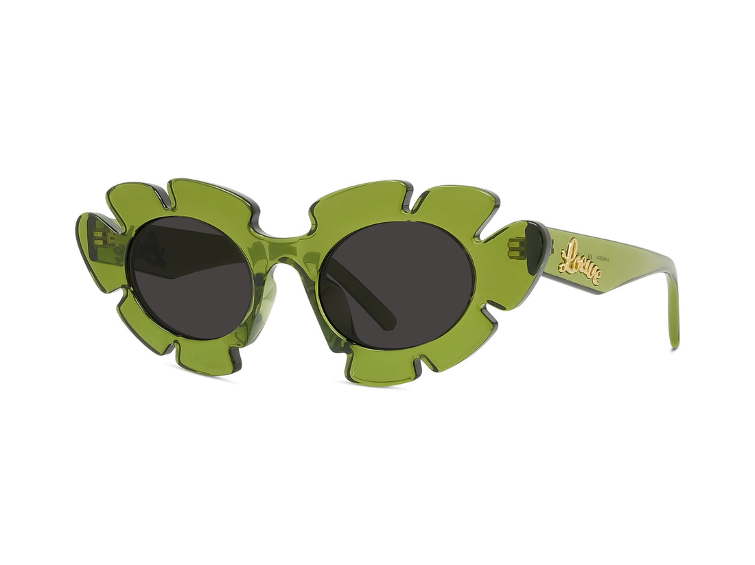 Óculos de sol loewe curvy lw40088u 93a green cat eye unisex tamanho 47mm - Vista principal