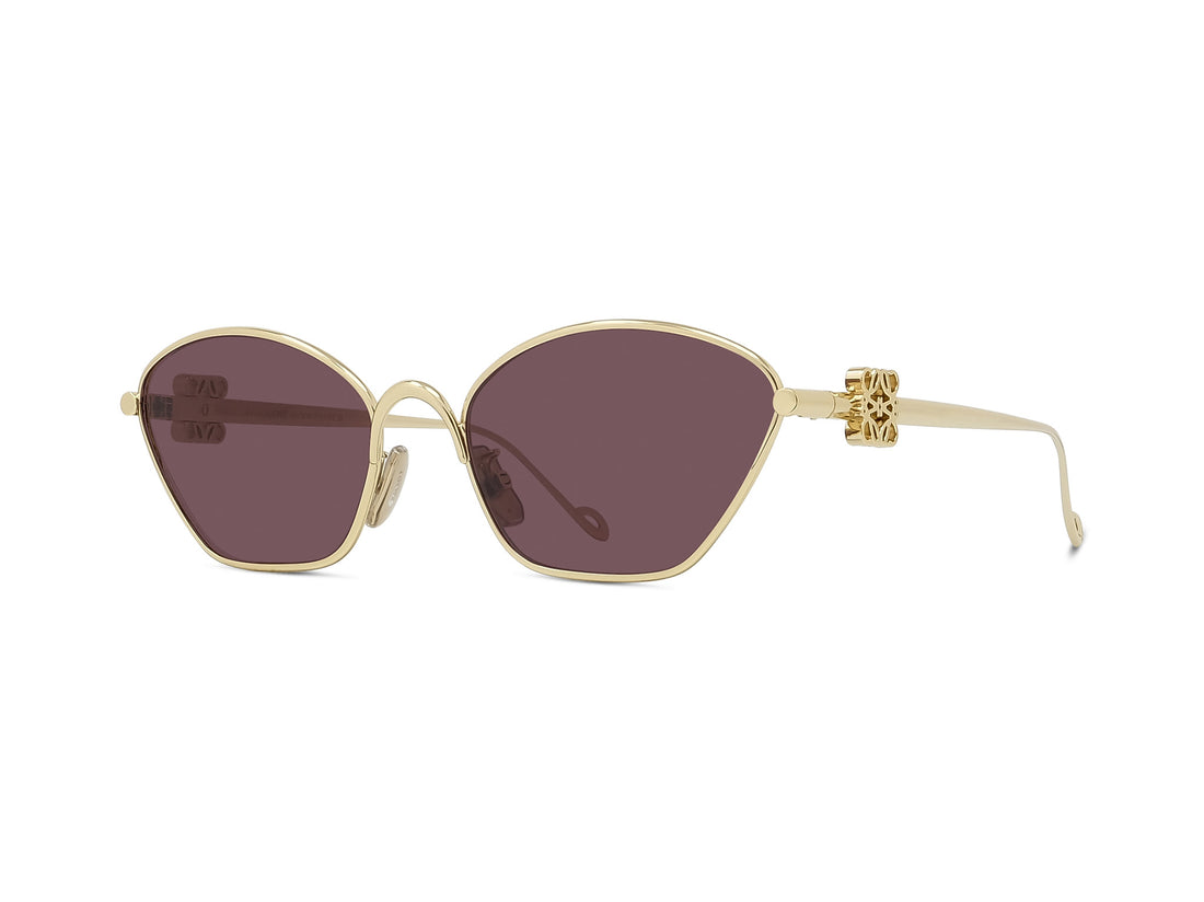 Óculos de sol loewe anagram lw40115u 30y gold cat eye femenino tamanho 57mm - Vista principal