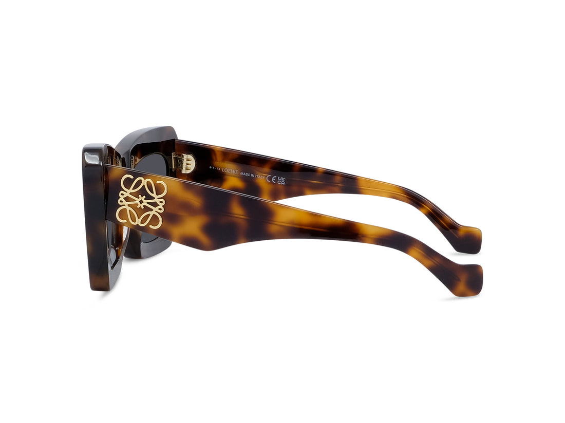 Óculos de sol loewe anagram lw40145i 52a havana cat eye femenino tamanho 52mm - Vista de detalhe