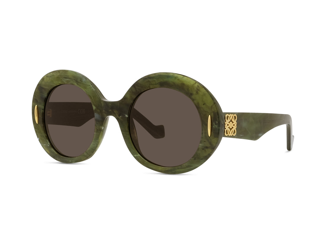 Óculos de sol loewe anagram lw40146i 96e green oval femenino tamanho 50mm - Vista principal