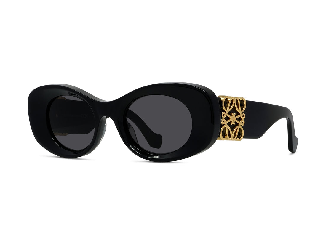 Óculos de sol loewe anagram lw40175u 01a black oval femenino tamanho 49mm - Vista principal