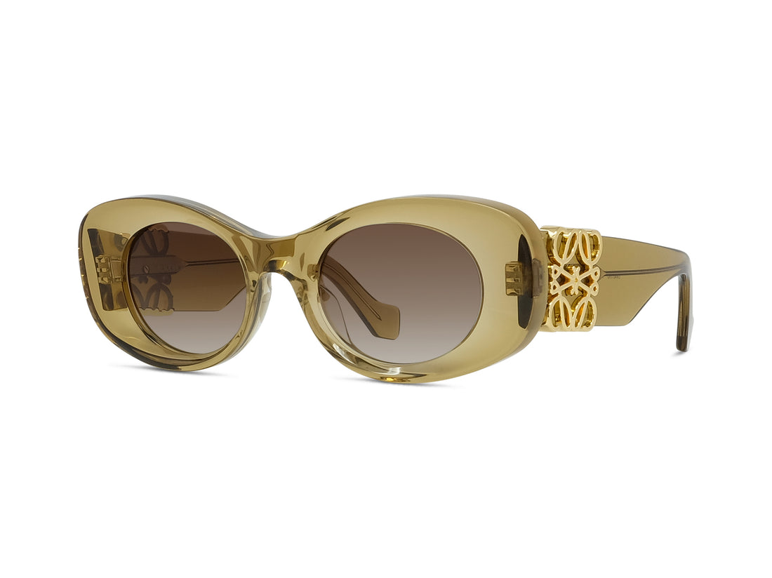 Óculos de sol loewe anagram lw40175u 96f green oval femenino tamanho 49mm - Vista principal