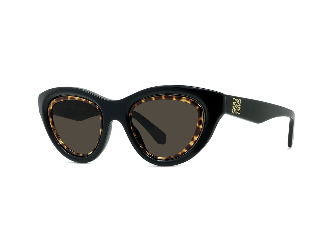 Óculos de sol loewe anagram lw40182u 01e black cat eye femenino tamanho 53mm - Vista principal