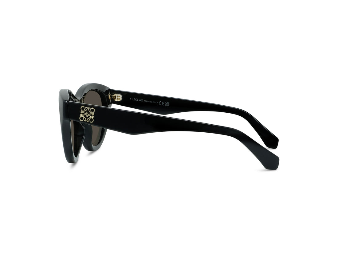 Óculos de sol loewe anagram lw40182u 01e black cat eye femenino tamanho 53mm - Vista de detalhe