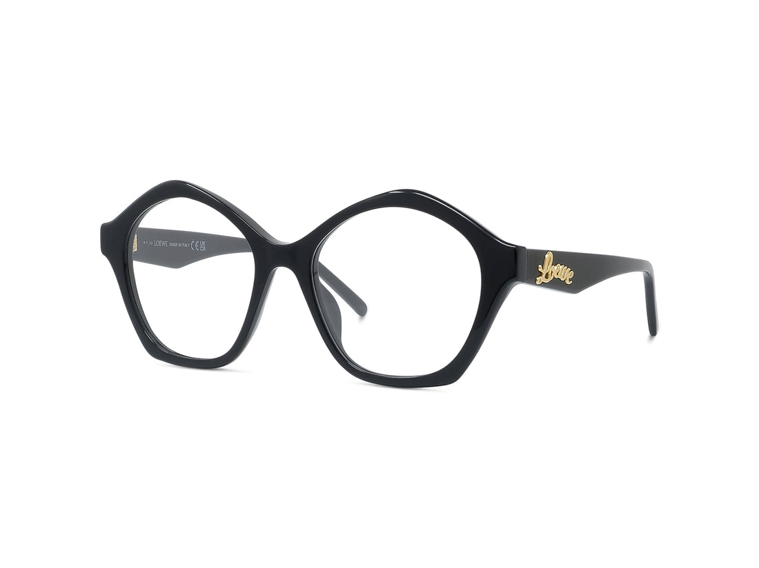 Prescription glasses loewe curvy lw50053i 001 black geometric femenino size 51mm - Main view