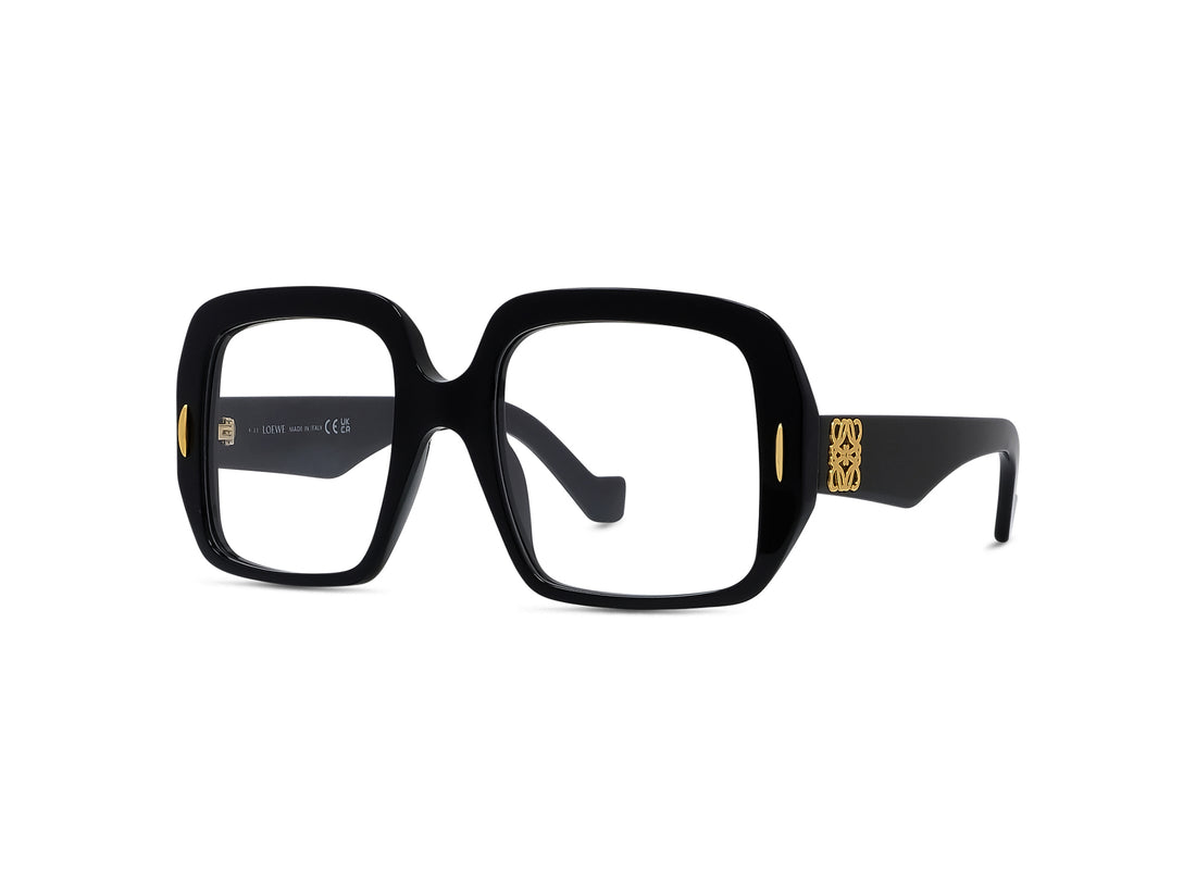 Prescription glasses loewe anagram lw50076i 001 black rectangular femenino size 52mm - Main view