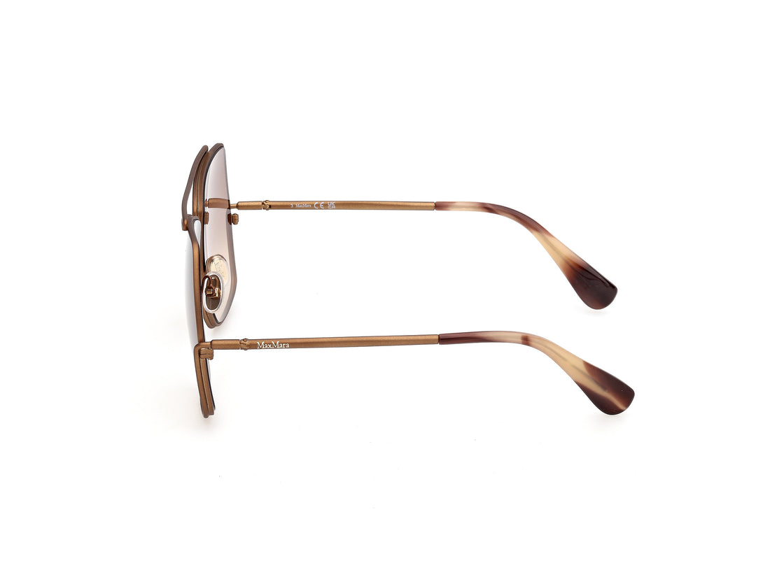 Occhiali da sole maxmara mm0006 elsa 47f marron geometric femenino taglia 64mm - Vista dettagliata