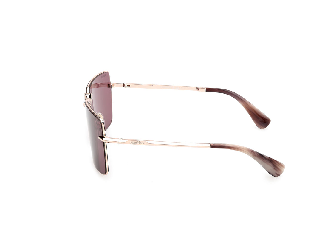 Occhiali da sole maxmara mm0135 miller-3 28y dorado rectangular femenino taglia 58mm - Vista dettagliata