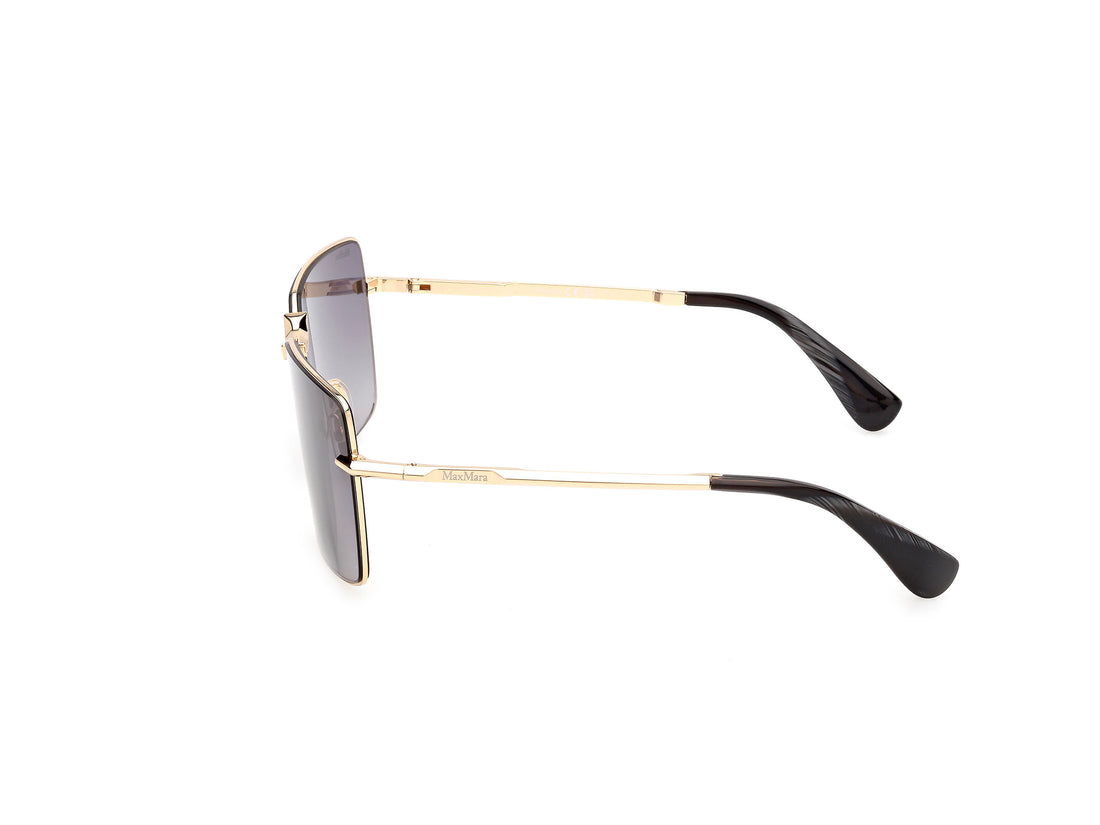 Occhiali da sole maxmara mm0135 miller-3 30b dorado rectangular femenino taglia 58mm - Vista dettagliata