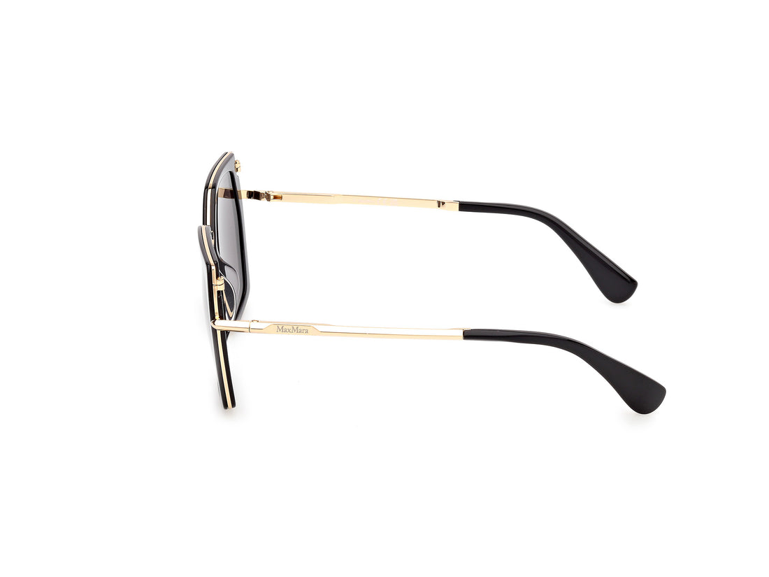 Occhiali da sole maxmara mm0136 miller-5 01a negro geometric femenino taglia 56mm - Vista dettagliata