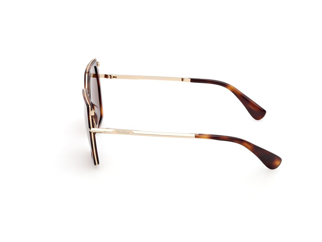 Occhiali da sole maxmara mm0136 miller-5 52e havana geometric femenino taglia 56mm - Vista dettagliata