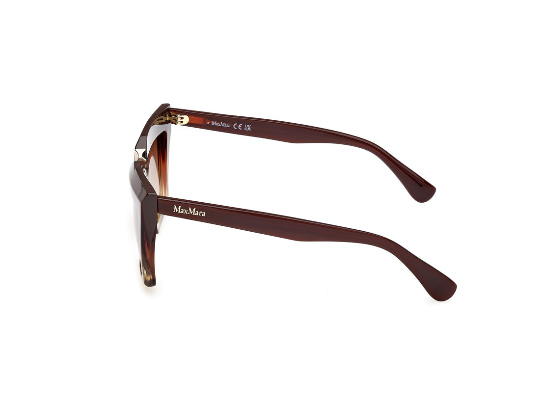 Occhiali da sole maxmara mm0137 spark-7 50f marron rectangular femenino taglia 56mm - Vista dettagliata