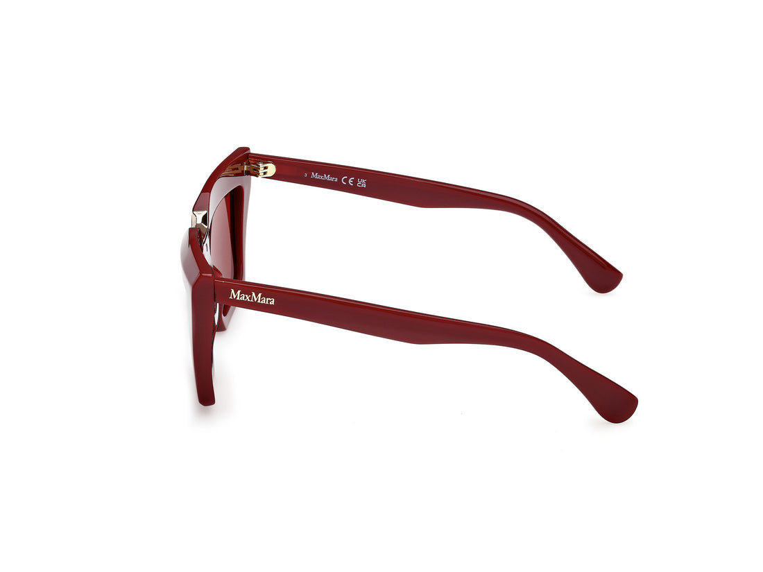 Occhiali da sole maxmara mm0137 spark-7 69s burdeos rectangular femenino taglia 56mm - Vista dettagliata