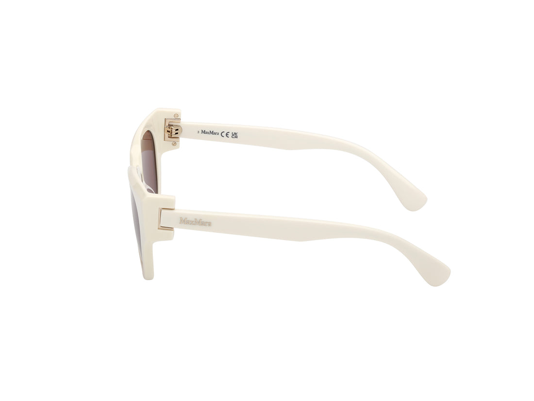 Occhiali da sole maxmara mm0138 clip 21e blanco round femenino taglia 51mm - Vista dettagliata