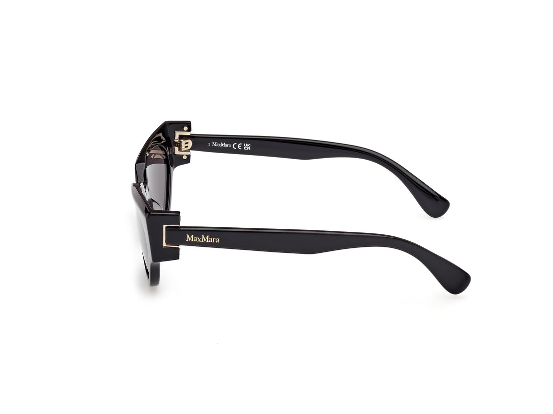 Occhiali da sole maxmara mm0139 clip-1 01a negro cat eye femenino taglia 55mm - Vista dettagliata