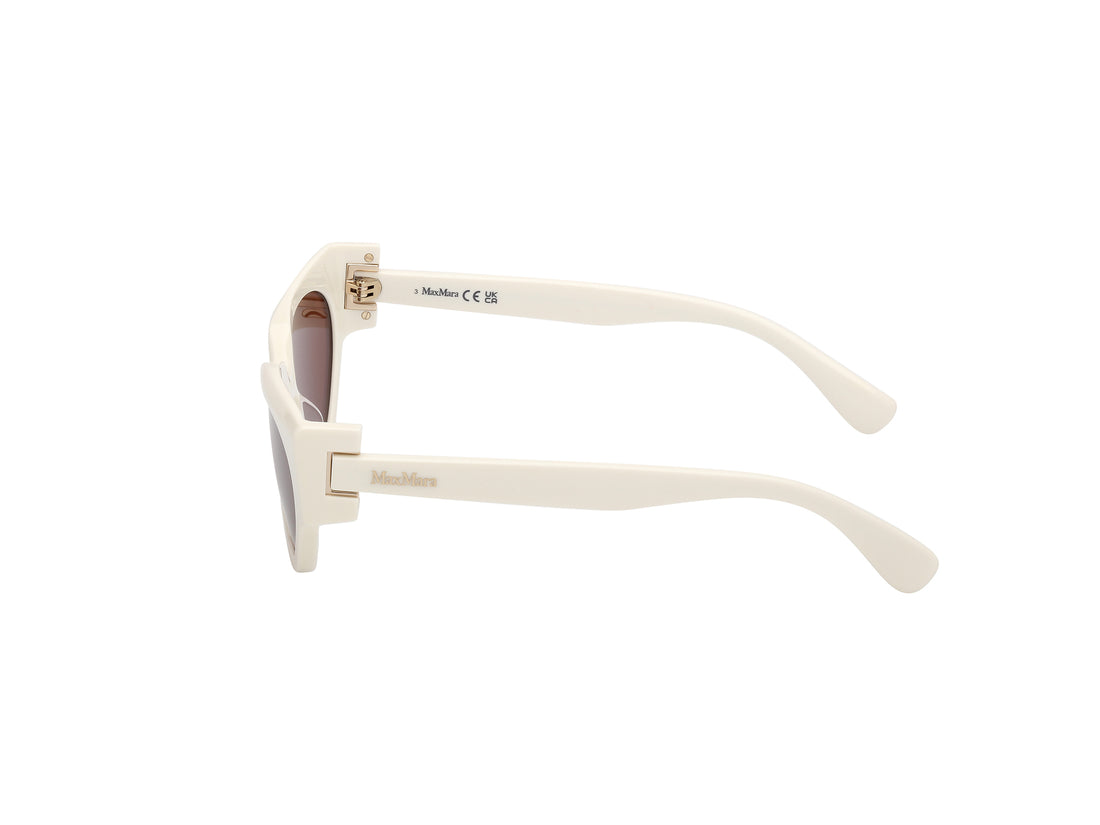 Occhiali da sole maxmara mm0139 clip-1 21e blanco cat eye femenino taglia 55mm - Vista dettagliata