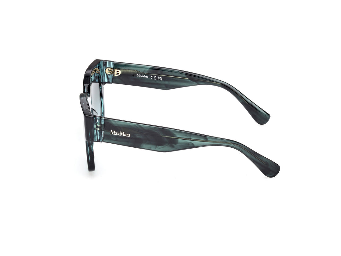 Occhiali da sole maxmara mm0145 glimpse-7 98p verde round femenino taglia 54mm - Vista dettagliata