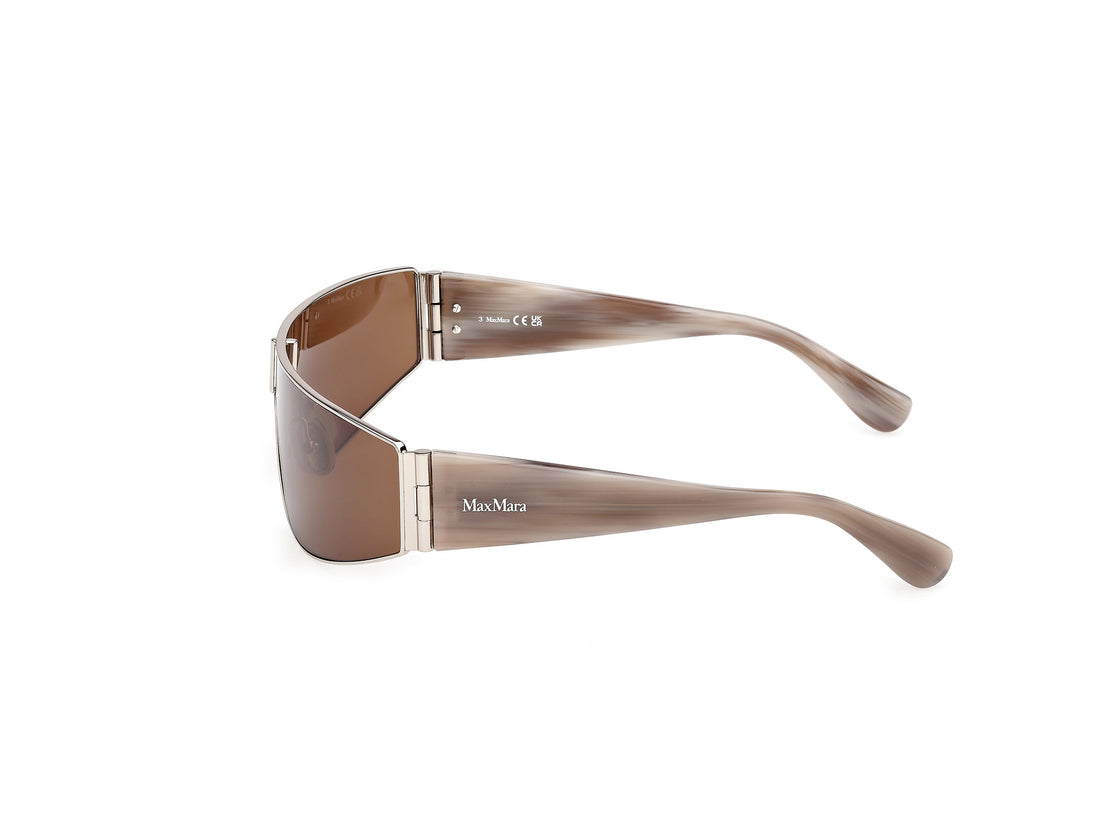 Gafas de sol maxmara mm0164 space 16e plateado shield femenino talla 0mm - Vista de detalle