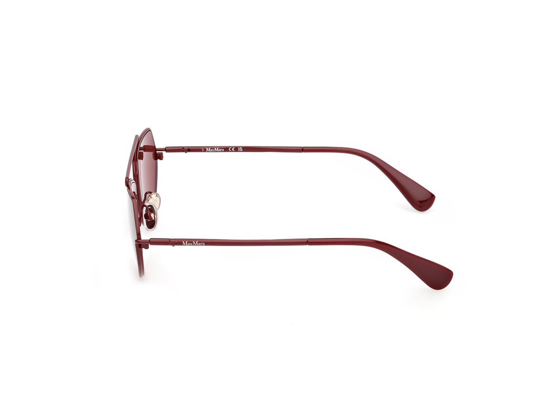 Gafas de sol maxmara mm0165 joey 69s burdeos round femenino talla 60mm - Vista de detalle