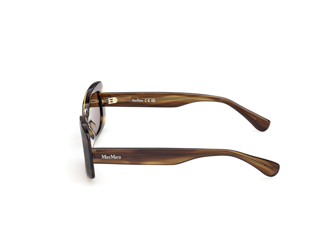 Occhiali da sole maxmara mm0197 61n verde rectangular femenino taglia 53mm - Vista dettagliata