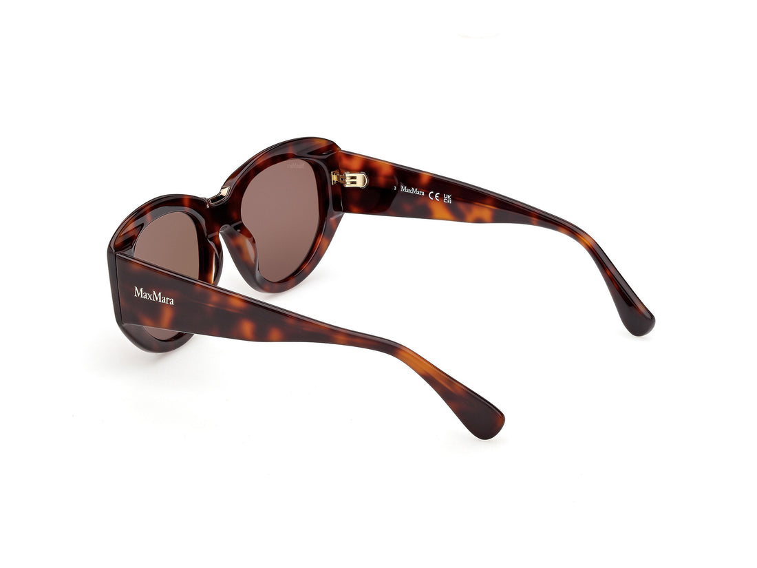 Occhiali da sole maxmara mm0198 52e havana round femenino taglia 52mm - Vista dettagliata