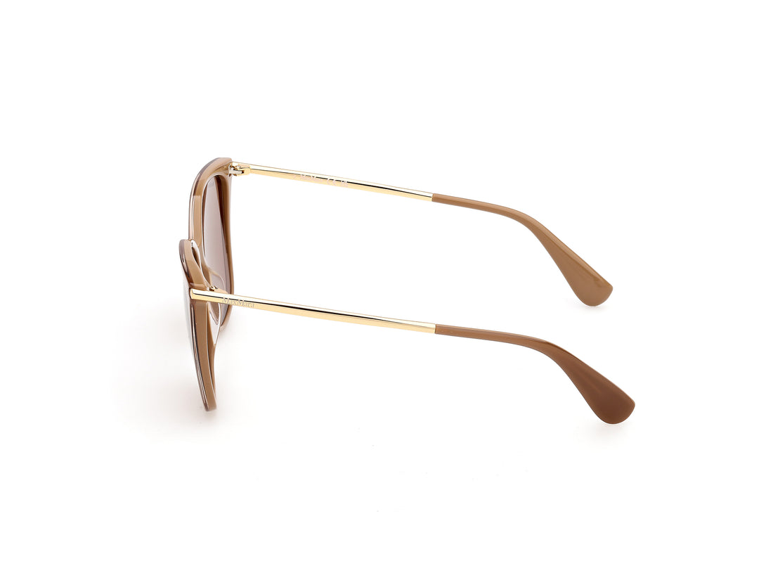 Occhiali da sole maxmara mm0202 46e marron square femenino taglia 55mm - Vista dettagliata