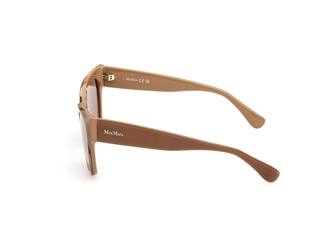 Occhiali da sole maxmara mm0204 46e marron rectangular femenino taglia 54mm - Vista dettagliata
