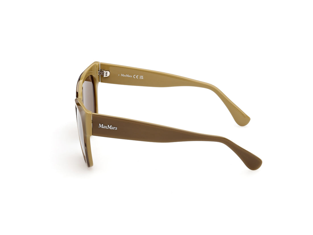 Occhiali da sole maxmara mm0204 95n verde rectangular femenino taglia 54mm - Vista dettagliata