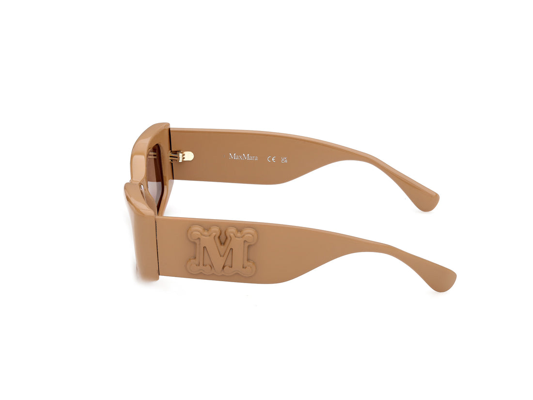Sonnenbrillen maxmara mm0209 45e marron geometric femenino größe 53mm - Detailansicht